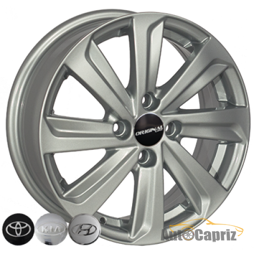 Диски Replica Toyota BK736 S R15 W5.5 PCD4x100 ET45 DIA54.1  